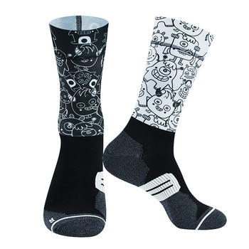 Ултратънки неиндуктивни противоплъзгащи професионални спортни чорапи шосейни велосипедни чорапи Мъже и жени Спорт на открито, състезания Колоездене Чорапи