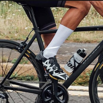 Спортна професия Велосипедни чорапи Мъжки противоплъзгащи безшевни аеро велосипеди Устойчиви на износване шосейни велосипедни чорапи Светлоотразителни предпазни чорапи