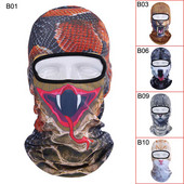 Mască completă pentru motocicletă, pălărie în formă de animal 3D, căptușeală pentru cască, rezistentă la vânt, respirabilă, șapcă completă, femei, bărbați, accesorii pentru cap sport