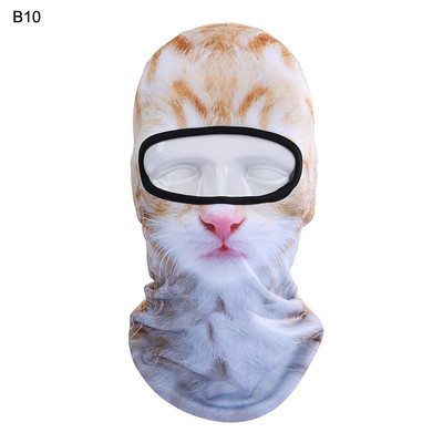Mască completă pentru motocicletă, pălărie în formă de animal 3D, căptușeală pentru cască, rezistentă la vânt, respirabilă, șapcă completă, femei, bărbați, accesorii pentru cap sport
