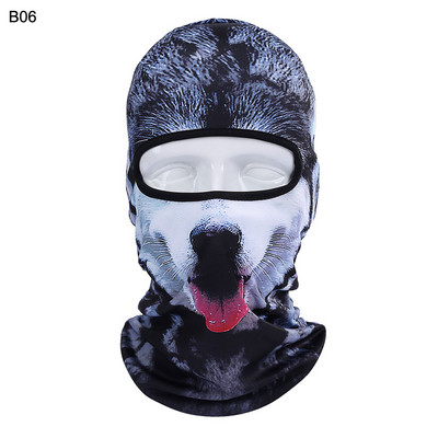 Mască completă pentru motocicletă, pălărie în formă de animal 3D, căptușeală pentru cască, rezistentă la vânt, respirabilă, șapcă completă, femei, bărbați, accesorii pentru cap sport