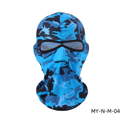 Lycra Balaclava sapka kültéri lovagló maszk motoros sisak bélés dupla lyuk nyitott szem fejfedő sapka légáteresztő szélálló