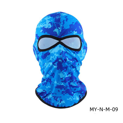 Lycra Balaclava sapka kültéri lovagló maszk motoros sisak bélés dupla lyuk nyitott szem fejfedő sapka légáteresztő szélálló