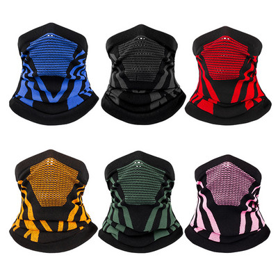 Windproof Winter Warm Face Mask Cycling Half-face Mask Sport Running Training Face Neck Guard Outdoor Scarf Neck Warmer