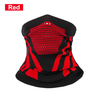 Ветроустойчива зимна топла маска за лице Колоездене Полумаска за спортно бягане Обучение Защита на лицето и шията Външен шал Затопляне на врата