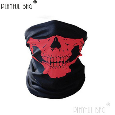Μάσκα φαντασμάτων πολλαπλών λειτουργιών Skull Riding Ζεστό κασκόλ Μάσκα μισού προσώπου Διακόσμηση θαυμαστών Στρατού Πεζοπορία Ποδηλασία Ποδηλασία Απόκριες NA06S