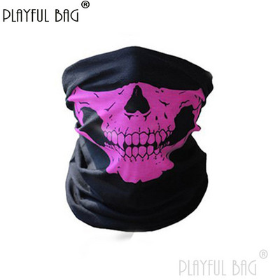 Μάσκα φαντασμάτων πολλαπλών λειτουργιών Skull Riding Ζεστό κασκόλ Μάσκα μισού προσώπου Διακόσμηση θαυμαστών Στρατού Πεζοπορία Ποδηλασία Ποδηλασία Απόκριες NA06S