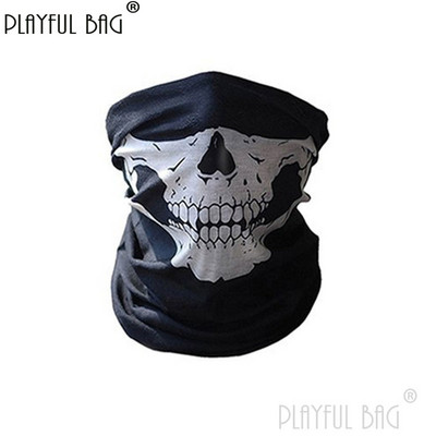 Μάσκα φαντασμάτων πολλαπλών λειτουργιών Skull Riding Ζεστό κασκόλ Μάσκα μισού προσώπου Διακόσμηση θαυμαστών Στρατού Πεζοπορία Ποδηλασία Ποδηλασία Απόκριες NA06S
