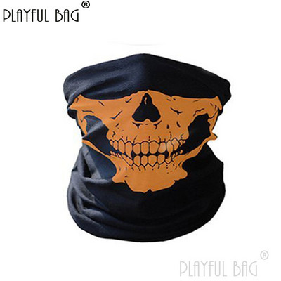 Μάσκα φαντασμάτων πολλαπλών λειτουργιών Skull Riding Ζεστό κασκόλ Μάσκα μισού προσώπου Διακόσμηση θαυμαστών Στρατού Πεζοπορία Ποδηλασία Ποδηλασία Απόκριες NA06S