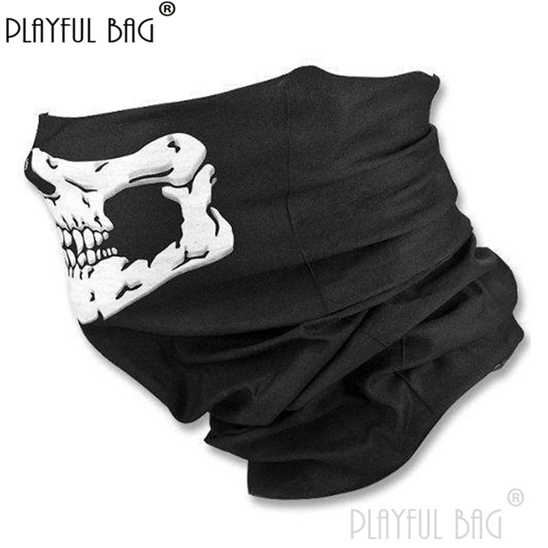 Μάσκα φαντασμάτων πολλαπλών λειτουργιών Skull Riding Ζεστό κασκόλ Μάσκα μισού προσώπου Διακόσμηση θαυμαστών Στρατού Πεζοπορία Ποδηλασία Ποδηλασία Απόκριες NA06S