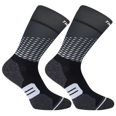 Șosete de ciclism profesionale antiderapante din silicon de 5 cm, șosete sportive, foarte comprimate, bărbați, femei, pentru bicicletă, șosete pentru alergare