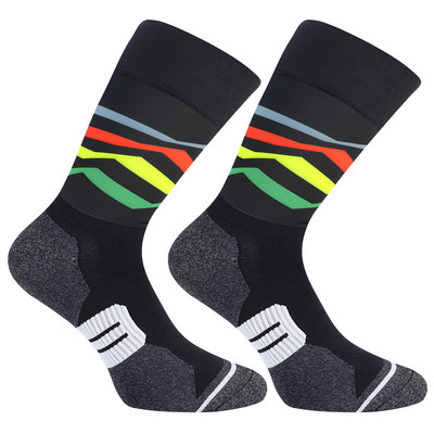 Șosete de ciclism profesionale antiderapante din silicon de 5 cm, șosete sportive, foarte comprimate, bărbați, femei, pentru bicicletă, șosete pentru alergare