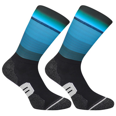 Șosete de ciclism profesionale antiderapante din silicon de 5 cm, șosete sportive, foarte comprimate, bărbați, femei, pentru bicicletă, șosete pentru alergare