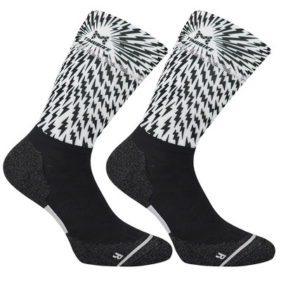 Șosete de ciclism profesionale antiderapante din silicon de 5 cm, șosete sportive, foarte comprimate, bărbați, femei, pentru bicicletă, șosete pentru alergare