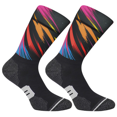Șosete de ciclism profesionale antiderapante din silicon de 5 cm, șosete sportive, foarte comprimate, bărbați, femei, pentru bicicletă, șosete pentru alergare