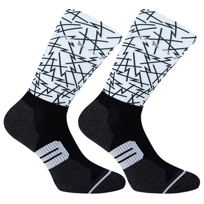 Șosete de ciclism profesionale antiderapante din silicon de 5 cm, șosete sportive, foarte comprimate, bărbați, femei, pentru bicicletă, șosete pentru alergare