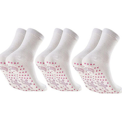 3 perechi de șosete magnetice cu autoîncălzire femei bărbați șosete autoîncălzite tur Terapie magnetică confort iarna șosete calde pentru masaj presiune