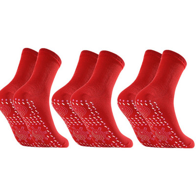 3 perechi de șosete magnetice cu autoîncălzire femei bărbați șosete autoîncălzite tur Terapie magnetică confort iarna șosete calde pentru masaj presiune