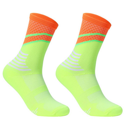 Șosete de ciclism cu model stereoscopic de marcă profesională, șosete sport, șosete de compresie pentru bărbați