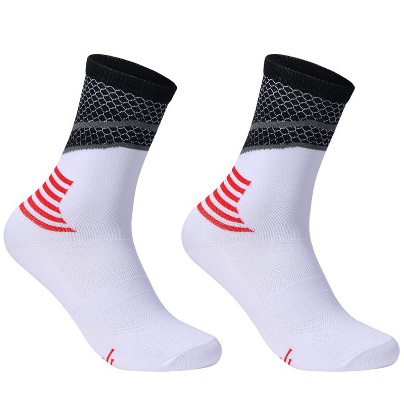 Șosete de ciclism cu model stereoscopic de marcă profesională, șosete sport, șosete de compresie pentru bărbați
