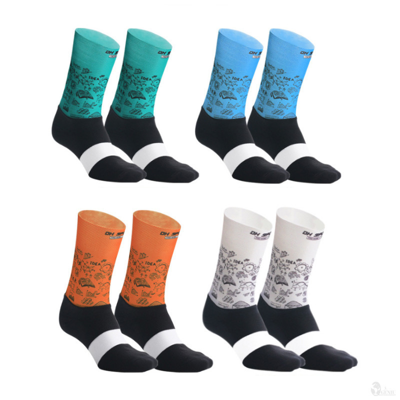 Șosete anti-alunecare pentru ciclism în aer liber, turnare integrală fără sudură, camping, drumeții, alergare, bicicletă, bicicletă, șosete sport