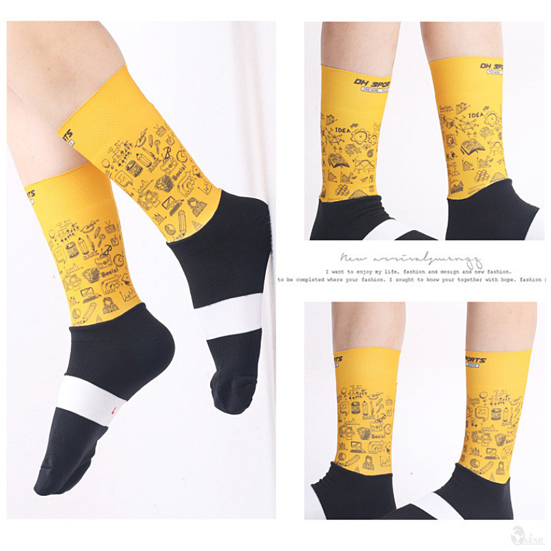 Șosete anti-alunecare pentru ciclism în aer liber, turnare integrală fără sudură, camping, drumeții, alergare, bicicletă, bicicletă, șosete sport