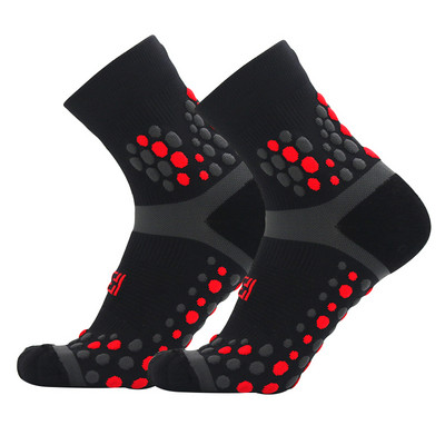 Нови чорапи за колоездене Най-високо качество Професионална марка Спортни чорапи Дишащ чорап за велосипед Състезания на открито Голям размер Мъже Жени