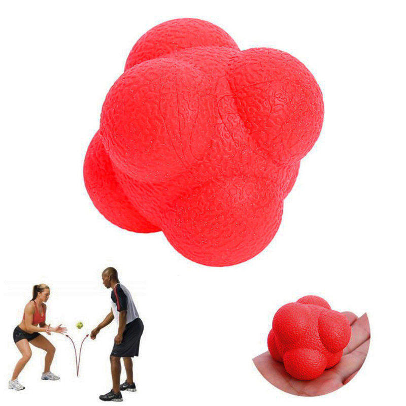 Minge de reacție hexagonală de 5,5 cm Silicon Agilitate Coordonare Exercițiu reflex Sport Fitness Minge de antrenament