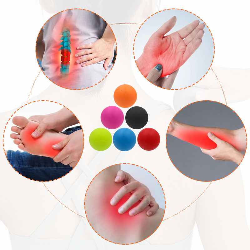 TPE Lacrosse Ball Fitness Relieve Gym Trigger Point Masszázs Ball Training Fascia Hockey Ball masszázslabda