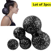 Minge de masaj pentru yoga Terapia spatelui Culturism Mingi de fitness Punctul de declanșare Antrenament pentru eliberarea durerii Set de mingi de masaj