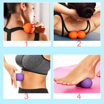 Fitness Yoga Fascia Ball Handball Feet Acupoint Massage Ball Back Roller Hand Muscle Relax Trainer Fitball Portable Silicone
