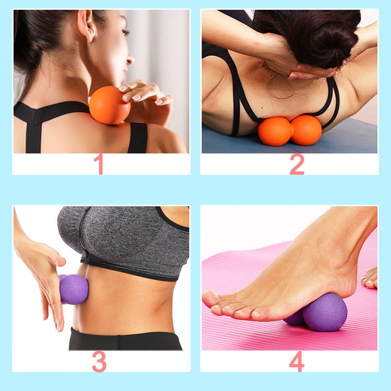 Fitness Yoga Fascia Minge Handbal Picioare Acupunct Minge Masaj Rolă spate Mână Muschi Relax Antrenor Fitball Silicon portabil