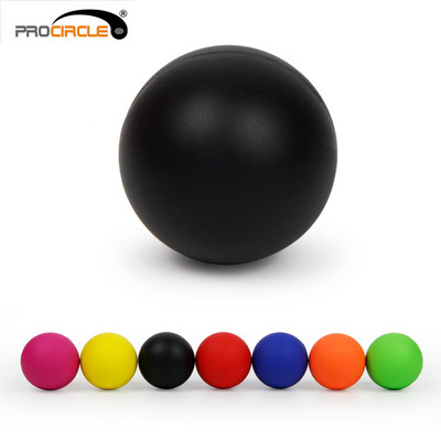 ProCircle Fitness Massage Ball 100% гумена хокейна топка за лакрос 64 mm Тригерна точка Релаксация Самомасаж Безплатна доставка