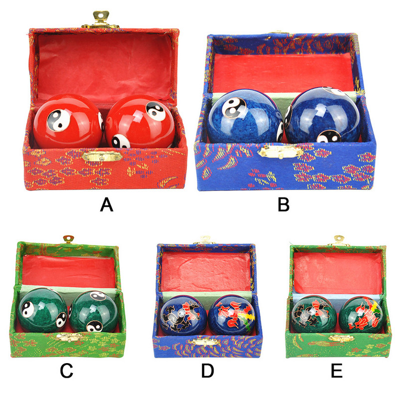 2 kom kotrljajuća Baoding lopta Yin Yang Terapija opuštanja Masaža Kinesko zdravlje Ruka Vježbanje prstiju Fitnes Dnevna meditacija