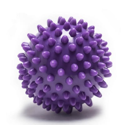 6 цветна PVC топка за масаж на ръцете PVC подметки Hedgehog Sensory Training Grip Balls Преносим физиотерапевтичен улов Hard Fitness 7cm