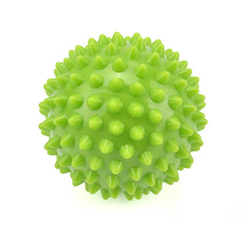 6 színű PVC kézi masszázslabda PVC talpú Hedgehog Sensory Training Grip labdák Hordozható fizioterápiás fogás Hard Fitness 7cm