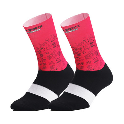 Nou material funcțional șosete pentru ciclism bărbați, femei, șosete anti-alunecare pentru bicicletă, vară, sport în aer liber, alergare, drumeții, șosete de compresie