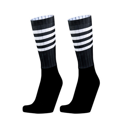 Noi șosete de ciclism Pro Bike Team Bărbați Femei fără sudură Anti-Slip Stripe Sport Calcetines Ciclismo