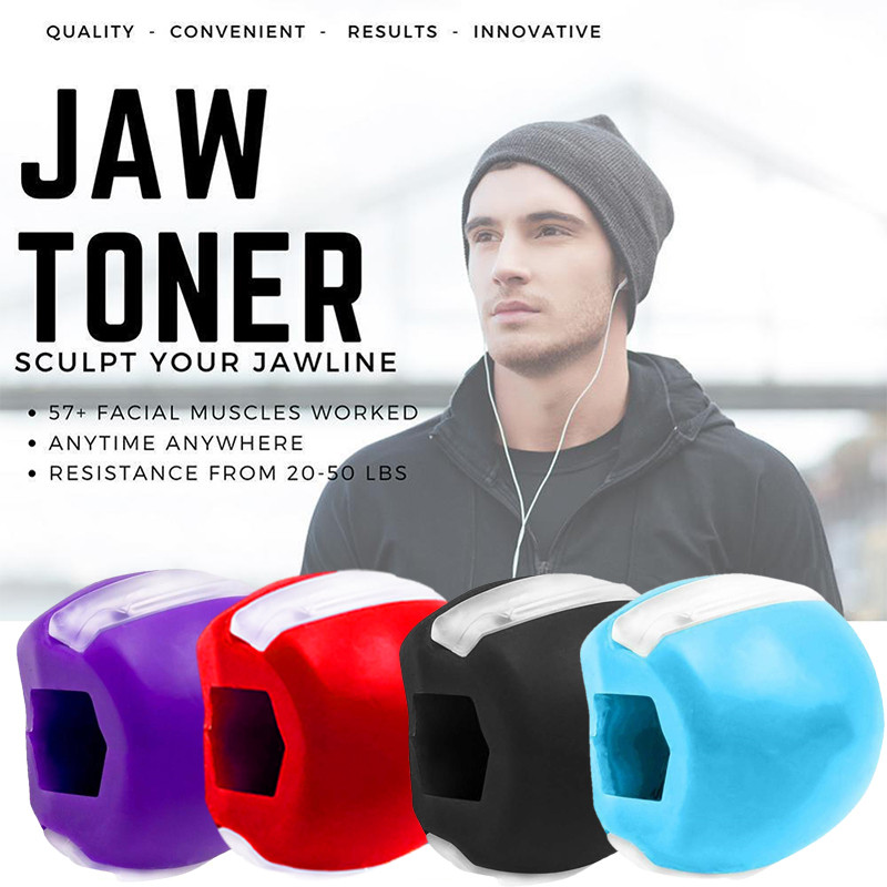 Žandikaulio raumenų lavinimo kamuoliukas Maisto kokybės Silikagelis Veido Pratimai Fitness Kramtomi kamuoliukai Kaklas Veido Tonizuojantis Treniruoklis