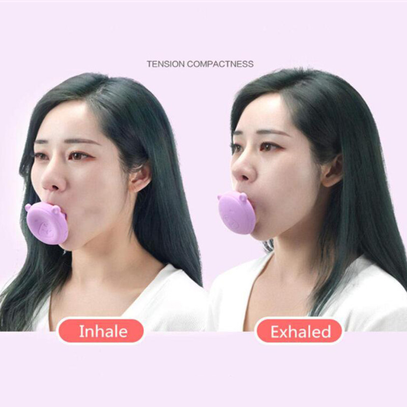 Silikageelist lõualuu harjutuspall, näo- ja kaelatrenažöör Fitnessi tarvikud Treening-näo tõstmine nahka pinguldav topeltlõua vähendav lihas