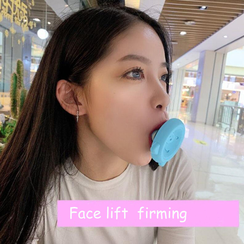 Silikageelist lõualuu harjutuspall, näo- ja kaelatrenažöör Fitnessi tarvikud Treening-näo tõstmine nahka pinguldav topeltlõua vähendav lihas