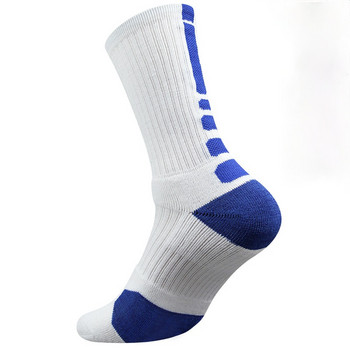 Нов стил Мъжки баскетболни чорапи Чорапи за колоездене със средна тръба Външни дишащи абсорбиращи потта Спортни чорапи за бягане Футболни чорапи