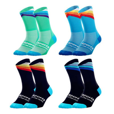 Чорапи за колоездене на открито Ветроустойчиви Coolmax Warm Weather Tall Socks Crazy Basketball Running Athletic Defeet Sport Socks