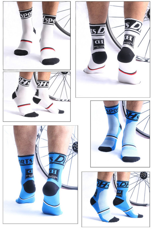 DH Sports Professionaalsed rattasokid Meeste Naised Jalgu kaitsvad Hingavad sokid Välisjooksusokid Jalgrattatarvikud