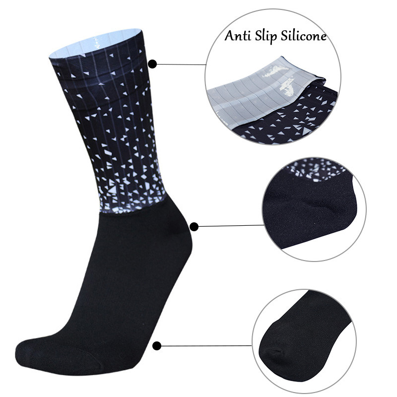Noi șosete de ciclism respirabile de vară pentru bărbați, anti-alunecare, fără sudură, aerobicicletă, rezistente la uzură, Calcetines Ciclismo