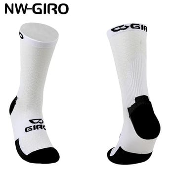NWGIRO SPORTS Спортни чорапи на открито Чорапи за планинско колоездене Мъжки Дамски качествени професионални състезателни чорапи за колоездене Дишащ шосеен велосипед