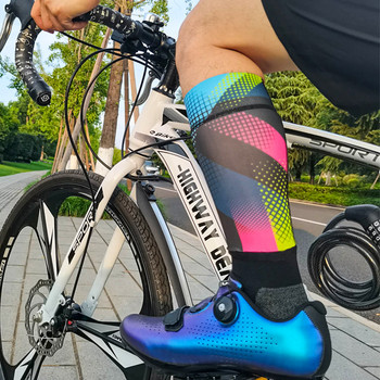 Професионални чорапи за колоездене Нехлъзгащи се дишащи чорапи за велосипеди Компресионен спортен чорап Велосипедни състезателни чорапи Мъже и жени