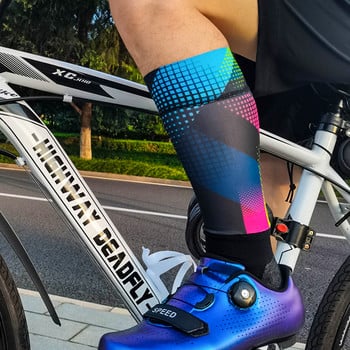 Професионални чорапи за колоездене Нехлъзгащи се дишащи чорапи за велосипеди Компресионен спортен чорап Велосипедни състезателни чорапи Мъже и жени