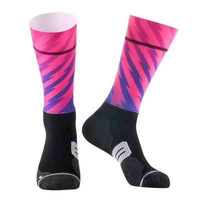 Professzionális kerékpáros zoknik csúszásmentes, légáteresztő kerékpáros zoknik Kompressziós sportzokni kerékpár Flotta Versenyzokni férfi és női