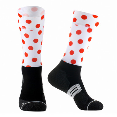 Professzionális kerékpáros zoknik csúszásmentes, légáteresztő kerékpáros zoknik Kompressziós sportzokni kerékpár Flotta Versenyzokni férfi és női